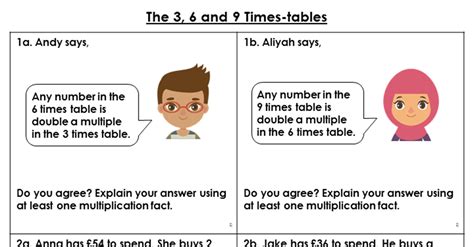 9 Times Table Reasoning And Problem Solving