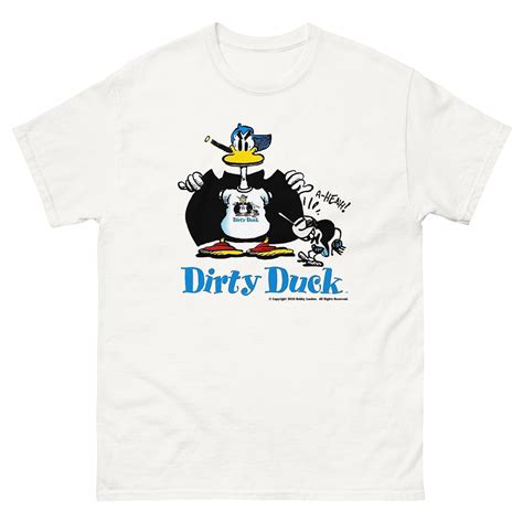 Dirty Duck white t-shirt | Dummy Zine - Comics History and Authorized