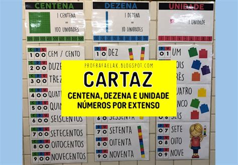 Cartazes Unidade Dezena Centena E N Meros Por Extenso Criar Recriar