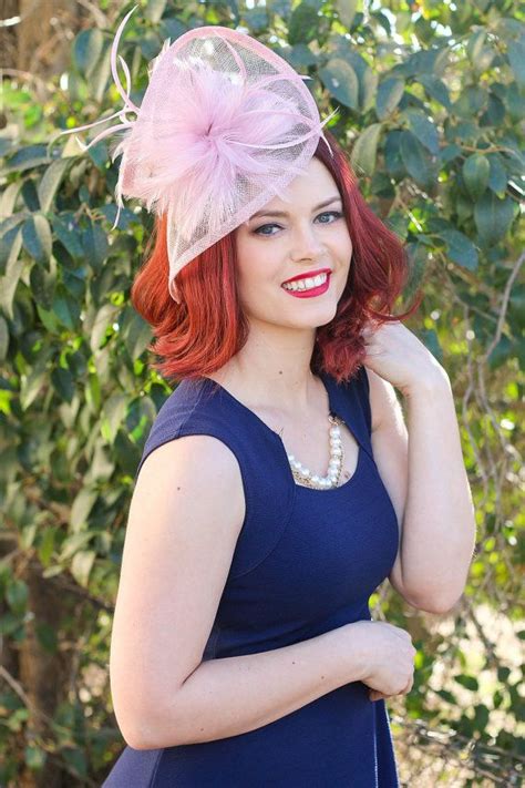 Blush Pink Fascinator Blush Pink British Hat Womens Tea Etsy Blush