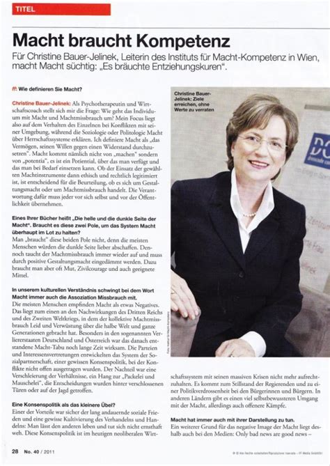 Ff S Dtiroler Wochenmagazin Machtexpertin Christine Bauer