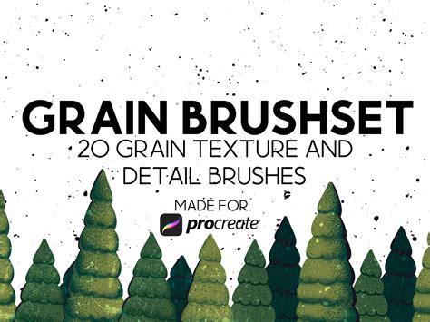 Grain Procreate Texture Brush Set Procreate Pencil Brush Texture For