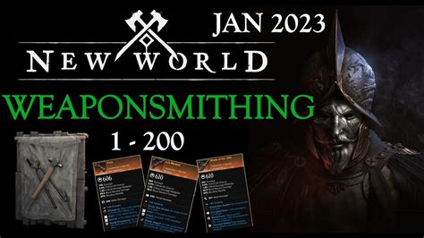 Ultimate 1 200 Weaponsmithing Guide In 2023 New World YouTube