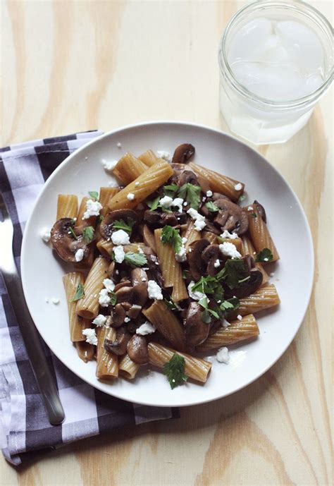 Mushrooms & Red Wine Pasta - A Beautiful Mess