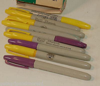 Sharpie Markers VINTAGE BOX with 9 Markers Yellow Purple – Get A Grip ...