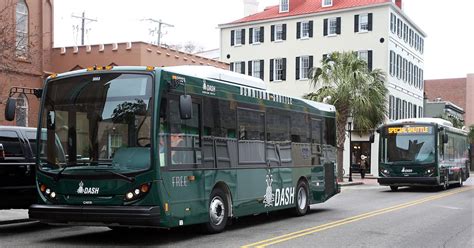 In Downtown Charleston Out With The Trolley In With The Shuttle