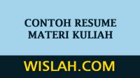 Contoh Membuat Resume Materi Kuliah Dan Cara Membuatnya