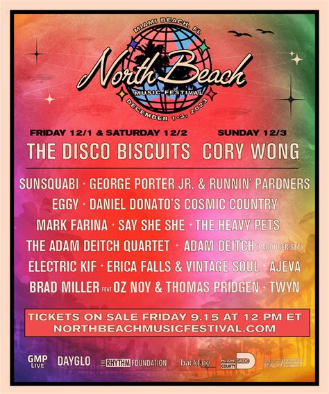 North Beach Music Festival Lineup Grooveist