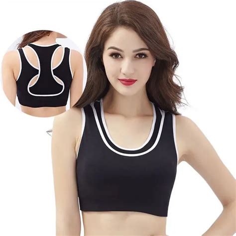 Crop Top Sports Bra Women Fitness Gym Seamless Bra Sports Shockproof ...