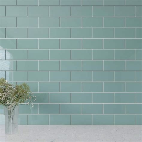 Giorbello Slate 3 In X 6 In X 8 Mm Glass Subway Wall Tile 5 Sq Ft