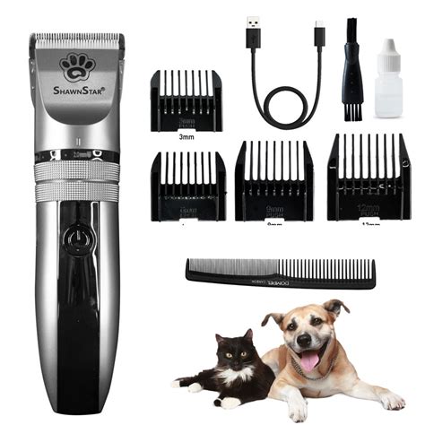 Kit Máquina Tosa Pet S Fio Aparador Cachorro Gato 4 Pentes Shopee Brasil