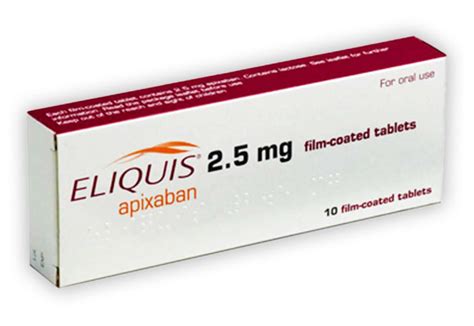 Eliquis 25mg Apixaban Flap Tablets Online At Best Price