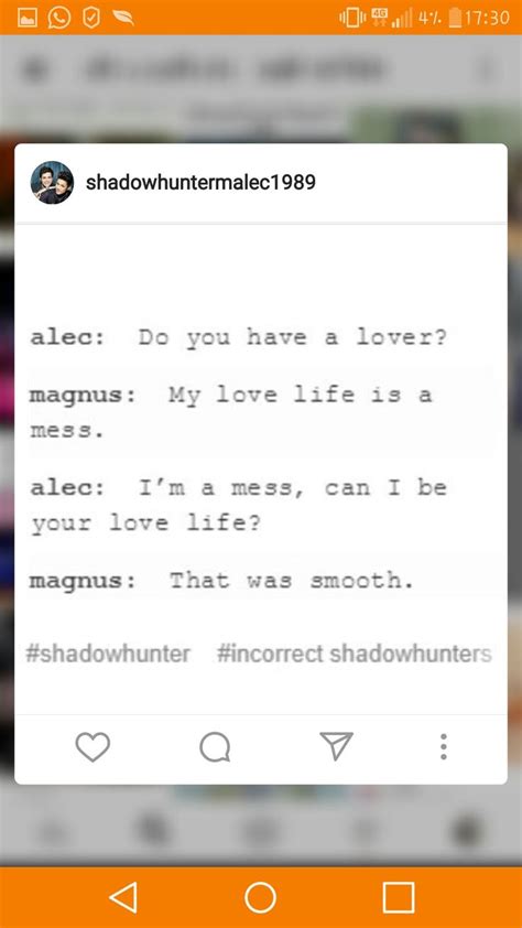 Pin Di Serena Newton Su Shadowhunters Malec Immagini Divertenti