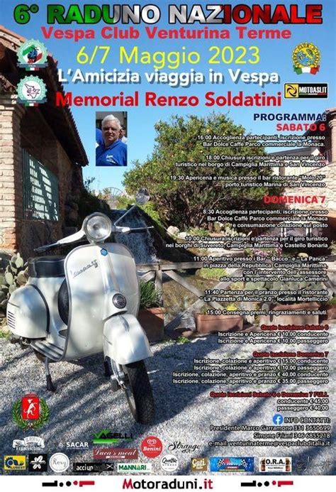 6 RADUNO NAZIONALE VESPA CLUB VENTURINA TERME Motoraduno Venturina