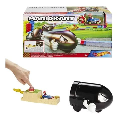 Pista Hot Wheels Mario Kart Lançador Bullet Bill Frete grátis