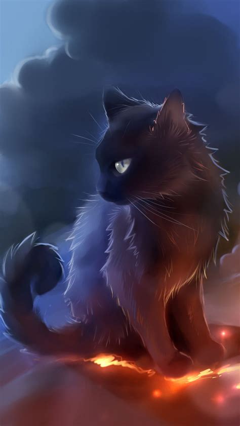 Free download Black Cat Anime Wallpaper iPhone Wallpapers [640x1136] for your Desktop, Mobile ...