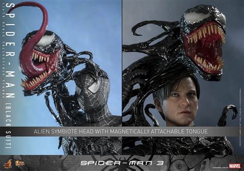 Spider Man Black Suit Spider Man Hot Toys MMS Scale Figure