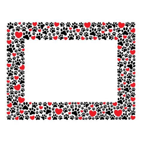 Paw Print Border Illustrations, Royalty-Free Vector Graphics & Clip Art - iStock