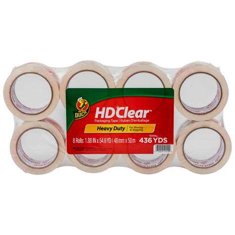 Hd Clear Heavy Duty Packing Tape 546 Yd 8pk Duck Brand