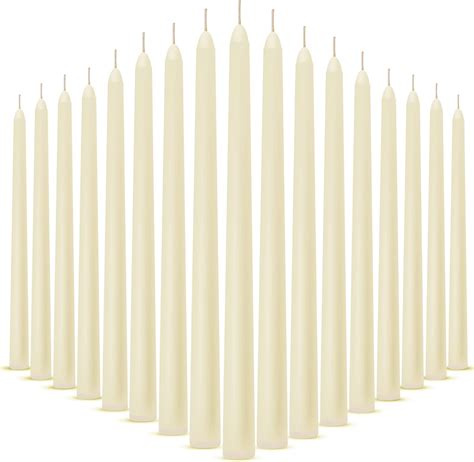 Amazon Pliadvbu 36 Pack Lvory Taper Candles 10 Inch Dripless And