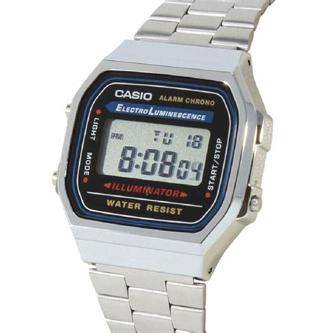 Ripley Reloj Casio Unisex Digital A Wa W Original Retro Plateado