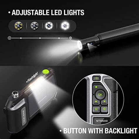 Dual Lens Endoscope With Degree Rotation Probe Teslong Nts