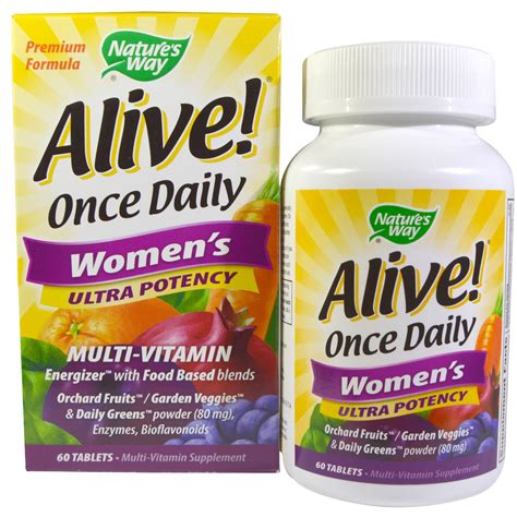 Natures Way Alive Once Daily Womens Ultra Potency Multi Vitamin 60 Tablets