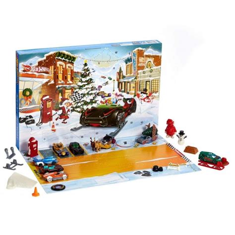 Set Masinute Hot Wheels Calendar De Craciun Cu Cadouri