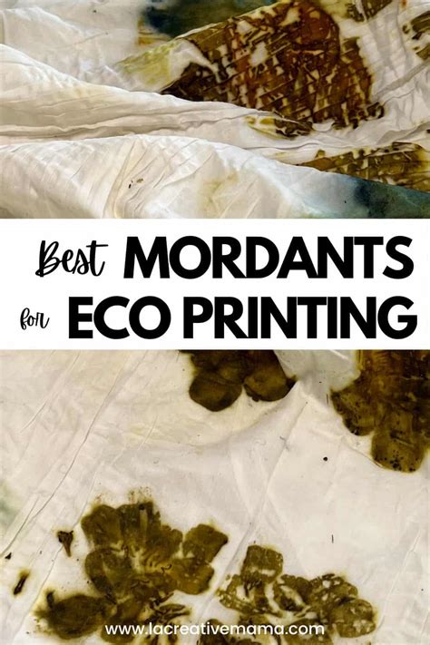 Best Mordants For Eco Printing Fabric La Creative Mama