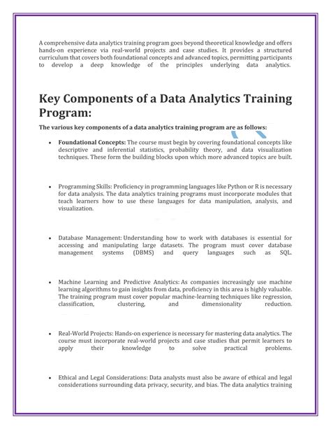 PPT Master Data Analytics With A Comprehensive Training Program