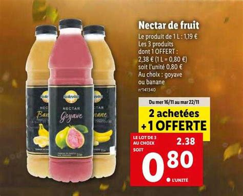 Promo Nectar De Fruit Solevita Chez Lidl ICatalogue Fr