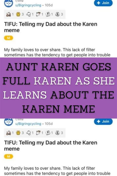 Aunt Karen Goes Full Karen As She Learns About The Karen Meme | Life ...