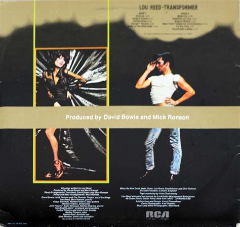 Lou Reed Transformer Album Cover Photos Detailed Description Lp