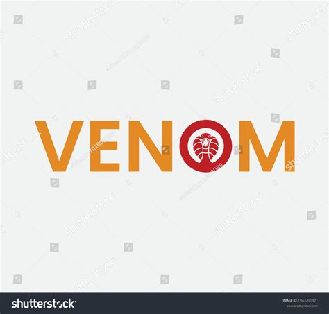 Venom Text Based Logo Venom Letter Stock Vector Royalty Free