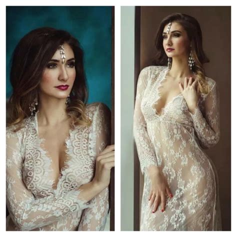 Rouge Dresses New Boho All Lace White Deep V Long Lingerie Dress Poshmark