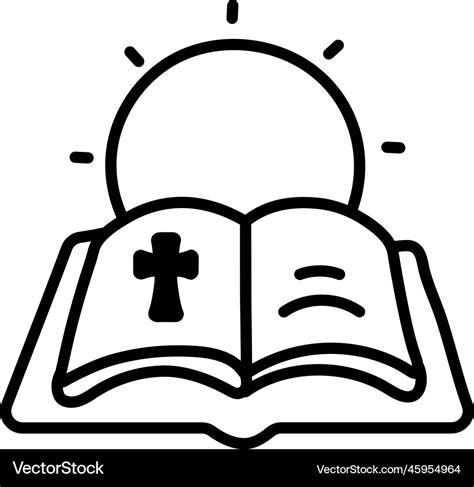 Open bible Royalty Free Vector Image - VectorStock