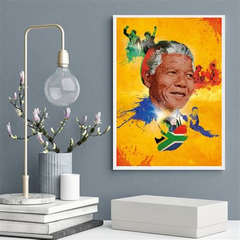 Quadro Decorativo Nelson Mandela Arte Quadros Online