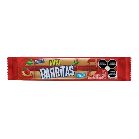 Galletas Con Relleno Marinela Barritas Mini De Fresa G Walmart