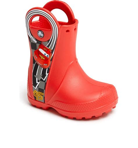 Crocs™ Lightning Mcqueen Rain Boot Walker Toddler And Little Kid