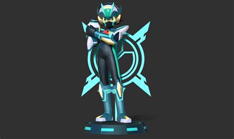 Mega Man X Dive 3d Model 3d Printable Cgtrader