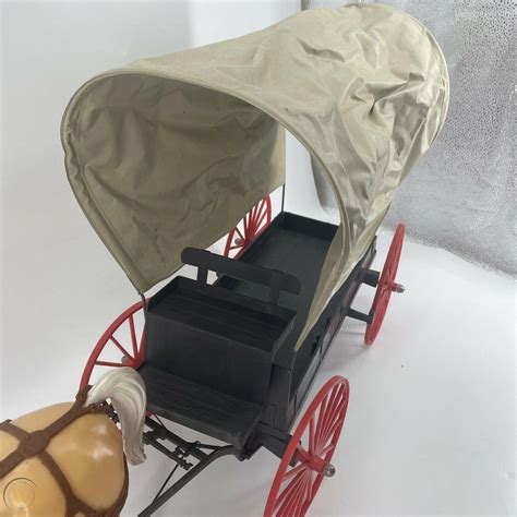 Louis Marx Company Johnny West Covered Wagon With Horse And Harness