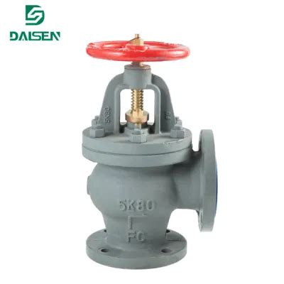 Jis F Cast Iron K Screw Down Check Angle Valve China Marine