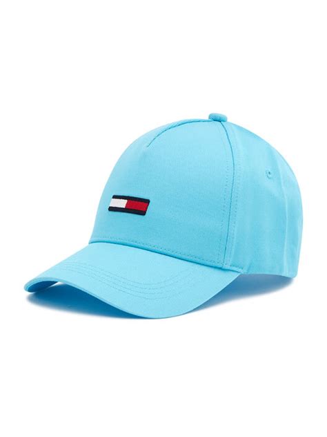 Czapka Z Daszkiem Tommy Jeans Tjw Flag Cap AW0AW09759 Niebieski