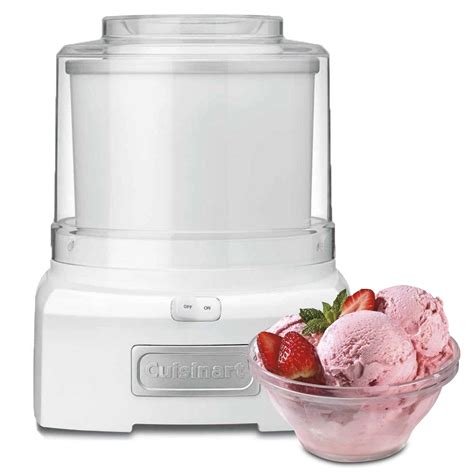 Cuisinart Ice 21fr 1 5 Quart Frozen Yogurt Ice Cream Maker White Ebay