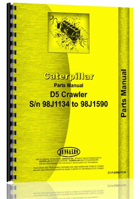 Caterpillar D5 Crawler Parts Manual