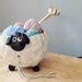 The Silly Sheep Yarn Bowl Handmade Ceramic Yarn Bowl Hand Pinched