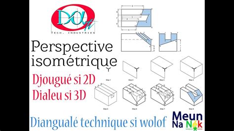 Dessin Industrielle Perspectives Isom Trique Youtube