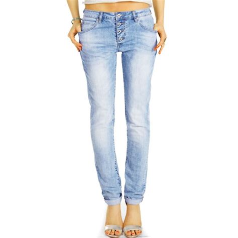 Be Styled Medium Low Waist Regular Jeans Tappered Mit Knopfleiste Bequeme Stretch Slim Fit