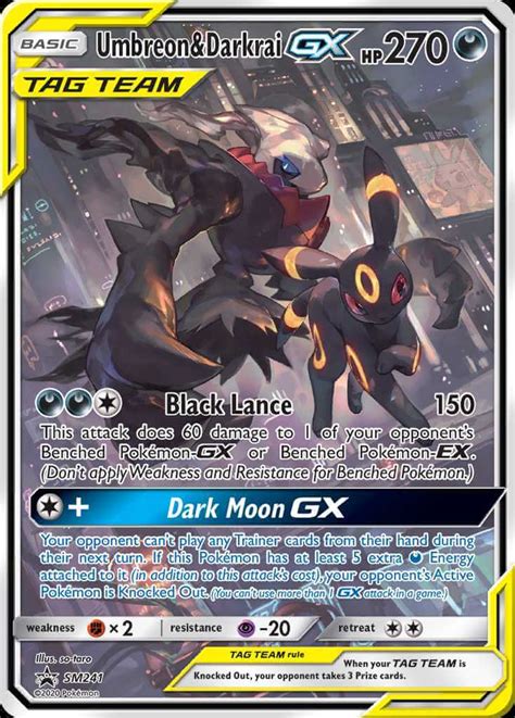 Umbreon Darkrai Gx Smp Sm Pok Mon Card Database Pokemoncard