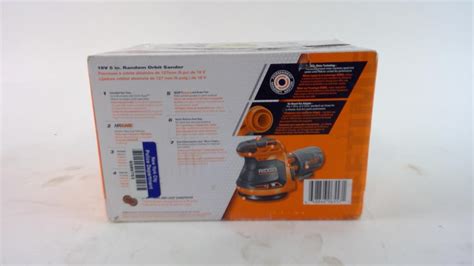 Ridgid Random Orbit Sander Property Room